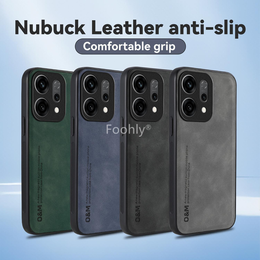 Magnetische Nubukleder Schutzhülle für OPPO Reno 15 14 Pro 15F 15FS 14F 14FS 5G - Bild 2