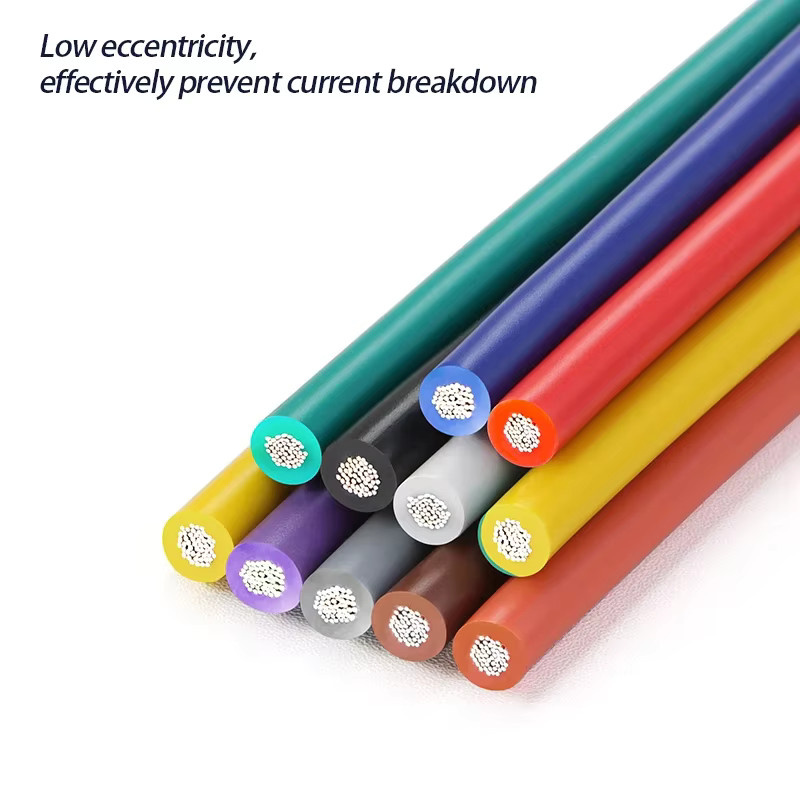 UL1015 Elektrokabel mit PVC-Isolierung aus verzinntem Kupfer für DIY Lampenbeleuchtung, verschiedene AWG-Stärken, Farben: Weiß oder Mehrfarbig - Bild 2