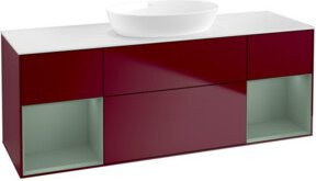V&B Waschtischunterschrank Finion mit Wandbeleuchtung in Weiß, B/T/H: 160 x 50,1 x 50,1 cm - Bild 1