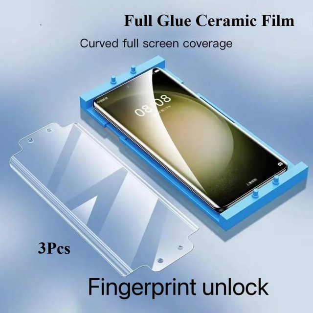 Panbon Keramik-Weichglasfolie Displayschutz für Huawei Pura 80 Ultra, Pura 80 Pro, Pura 80 Pro+, Pura 70 Ultra und Pura 70 Pro, transparent, inklusive Werkzeug - Bild 1