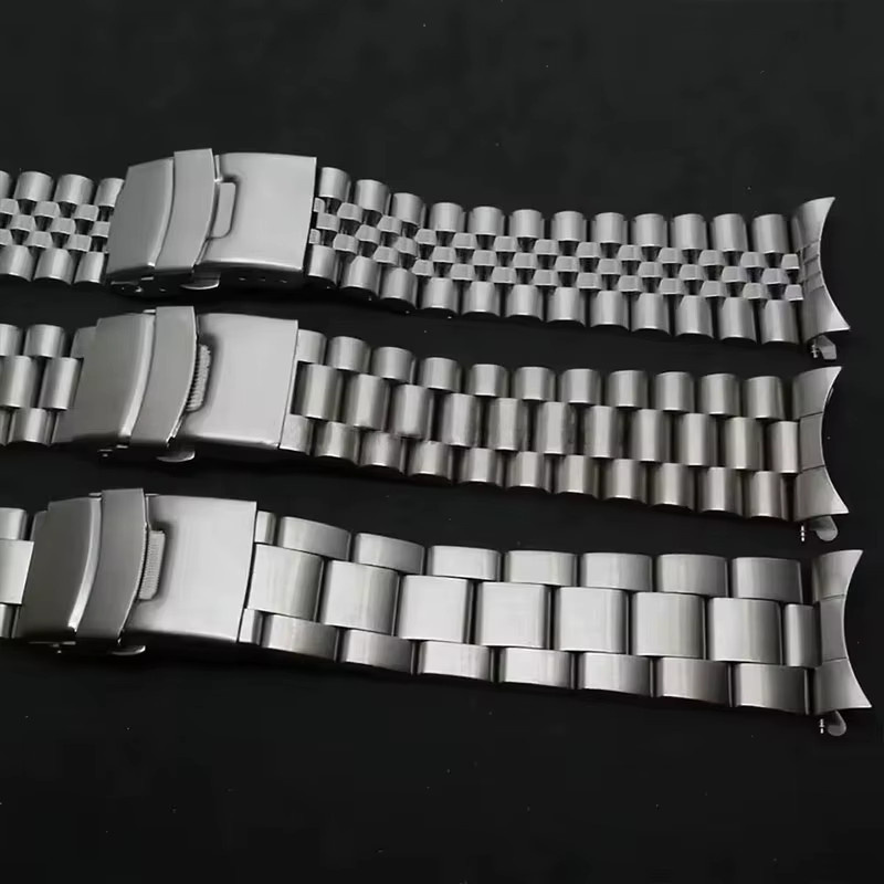 Hiyii Uhrenarmband Edelstahl, Oyster, Jubilee, 20 mm, 22 mm, Silber - Bild 4