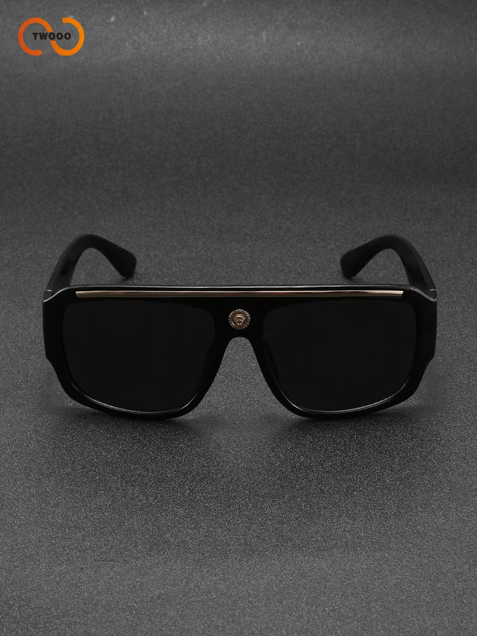 TWOOO Sonnenbrille, Quadratisch, Vollrand, Kunststoff, Schwarz, Unisex - Bild 4