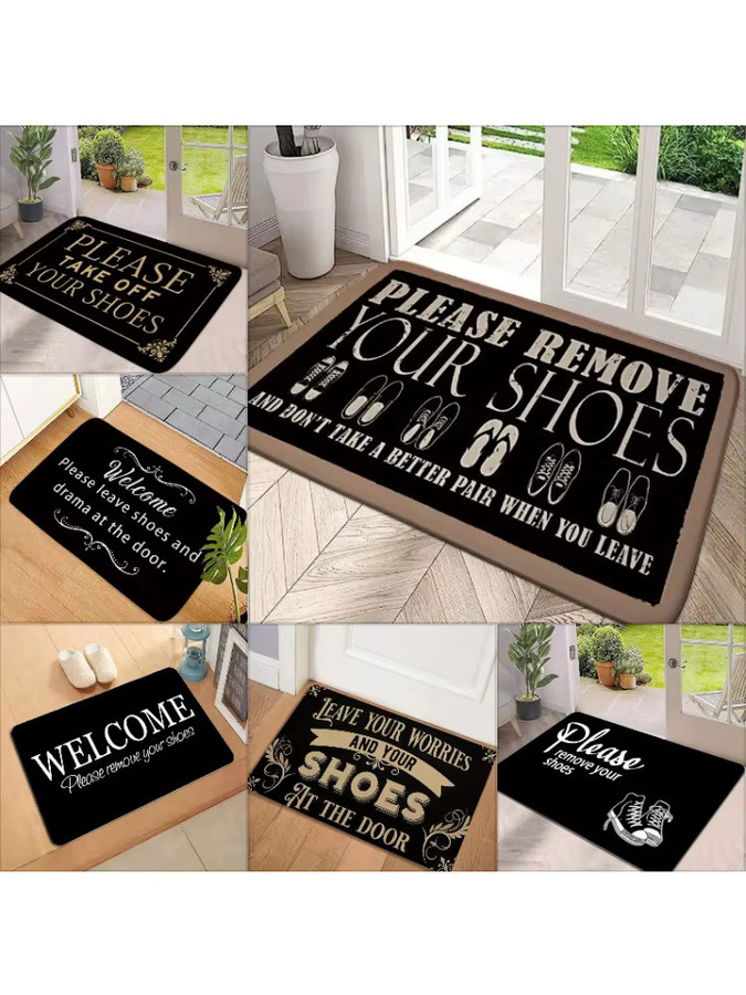 Moderner rechteckiger Teppich mit Ornamentmuster in Schwarz für Wohnzimmer und Schlafzimmer mit Anti-Rutsch-Funktion - Bild 4