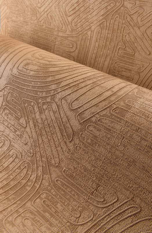 Arte Tapete Tamba Clay in Braun mit abstraktem und geometrischem Design - Bild 2