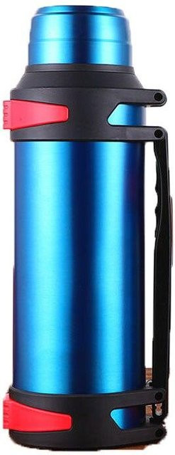 DSorothy Thermosflasche aus Edelstahl mit Riemen, isolierter Wasser-Thermobecher, Blau, 1200 ml - Bild 1