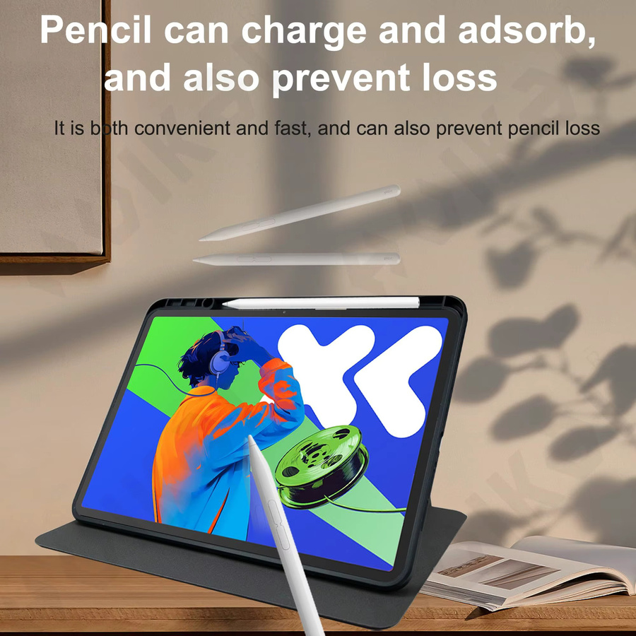 Drehbare Schutzhülle für Xiaomi Poco Pad X1 M1 Redmi Pad 2 Pro 2025 SE mit Stifthalterung und Standfunktion in Schwarz oder Grün - Bild 2