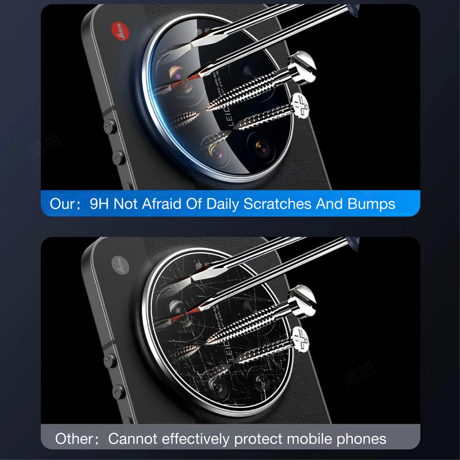 2 Stück Xiaomi 17 Ultra Leica Kamera Schutzfolie und gehärtetes Glas für die Rückkamera, transparent - Bild 3