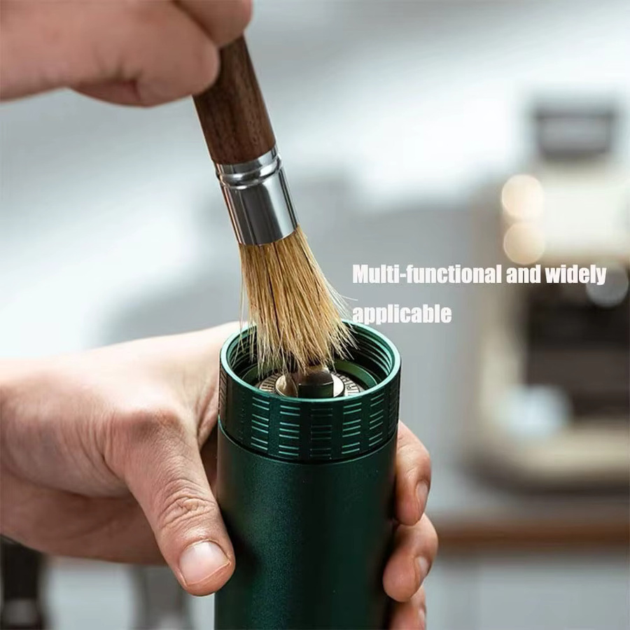 FEB.WIND Kaffeebürste und Mühlenreiniger aus Holz in Braun für Espresso-Brühgruppen, Siebträger, Schaufel und Tamper - Bild 3