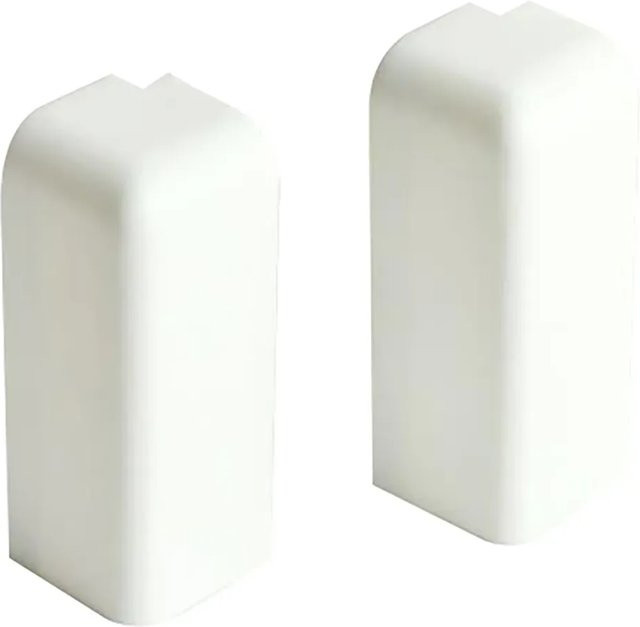 Kosche Außenecken aus PVC in Weiß B/H/T: 3,4 x 4,5 x 4,0 cm - Bild 1