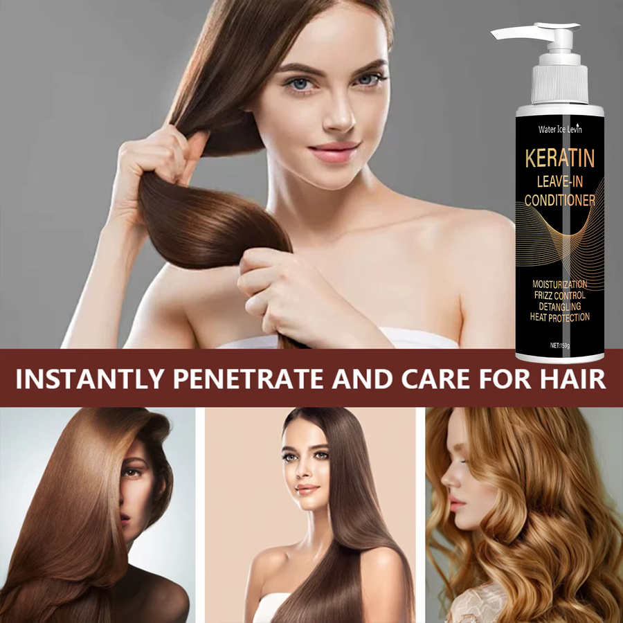 Water Ice Levin Leave-In-Conditioner mit Keratin und Kokosnussöl, Unisex - Bild 4