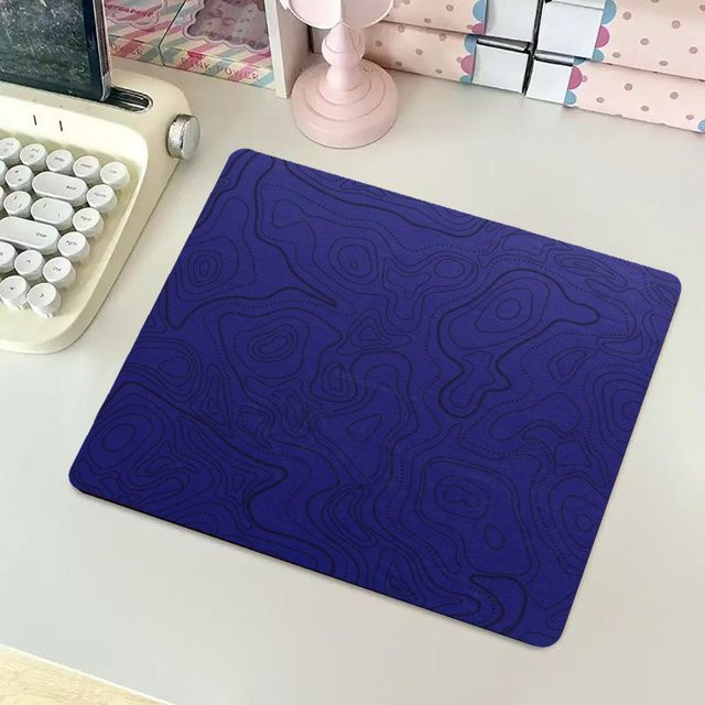 Mairuige XS Strata Gaming-Mauspad Schwarz, tragbares quadratisches Mauspad aus rutschfestem Gummi für PC und Tastatur - Bild 1