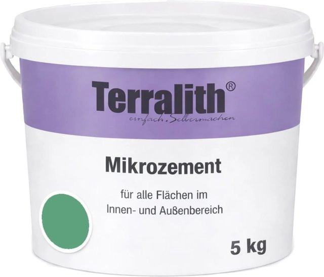 Terralith Mikrozement Fix & Fertig LFC0503 in Grün, 5 kg für eine Fläche von 4,25 qm - Bild 1