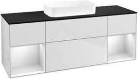 V&B Waschtischunterschrank Finion in Weiß lackiert, B/T/H: 160 x 60,3 x 50,1 cm - Bild 1