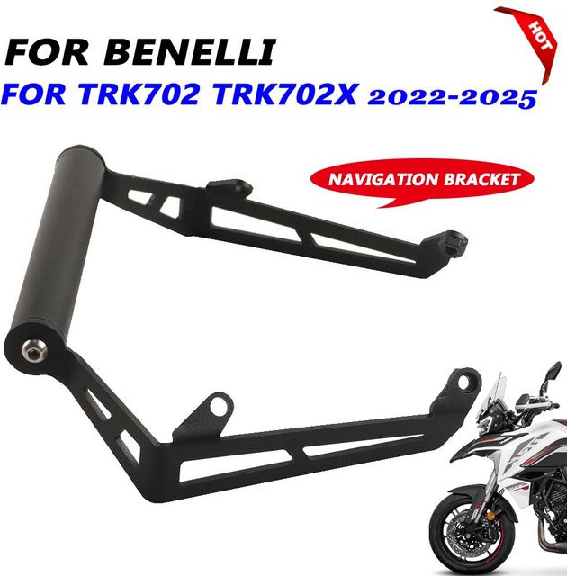 S2R GPS Navigationshalterung für Benelli TRK 702X (Modelle 2022-2025) in Schwarz - Bild 1