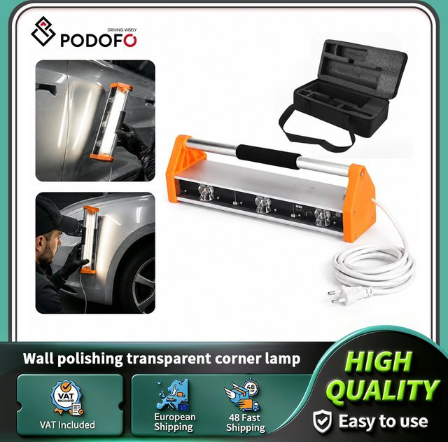 Podofo Wandpolierlampe transparente Ecklampe mit 1500 Lumen zur Farbausgleichung und Wandakzeptanz - Bild 1