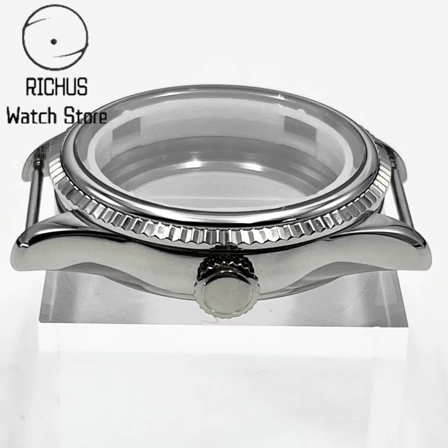 RICHUS Uhrenzubehör Gehäuse, Edelstahl, silberfarben, 39 mm - Bild 2