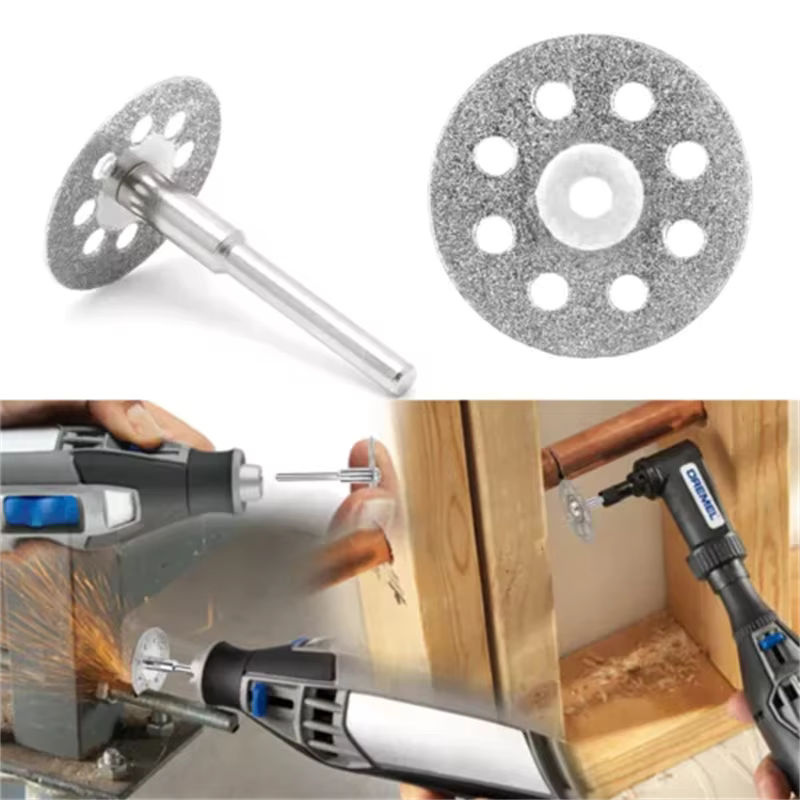 LETIITTGOO 50-teiliges Diamant-Trennscheiben-Set mit Bohrern für Metall und Dremel-Drehwerkzeuge - Bild 3