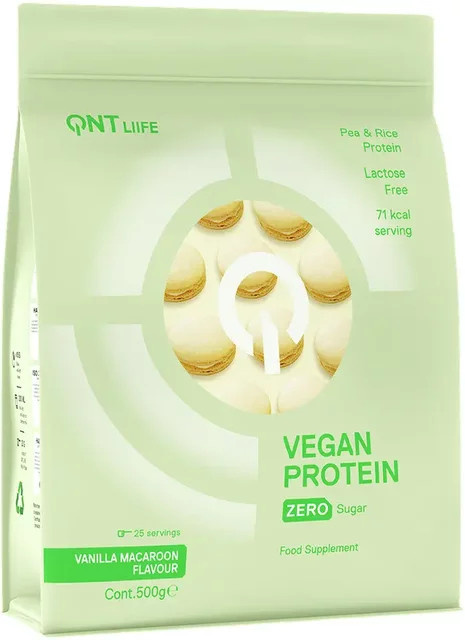 QNT Protein Powder Vanille Macaron Vegan 500 g - Bild 1