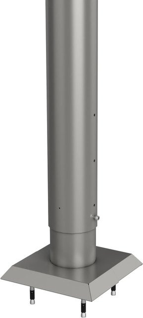 Biohort Steher für Sichtschutz zum Andübeln aus Stahlblech, Höhe: 90 cm, Quarzgrau-Metallic - Bild 1