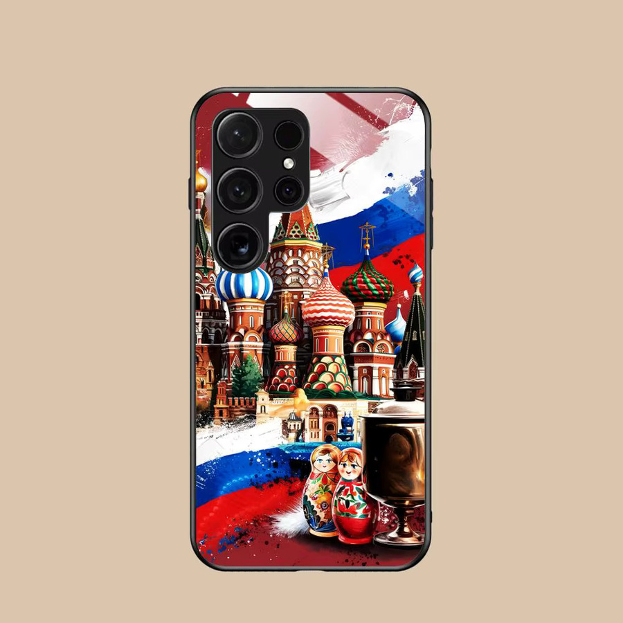 Handyhülle mit Russland Flagge Design für Samsung Galaxy S25 S24 S23 S22 S21 S20 Note20 Plus FE Ultra in Schwarz und Multicolour - Bild 2