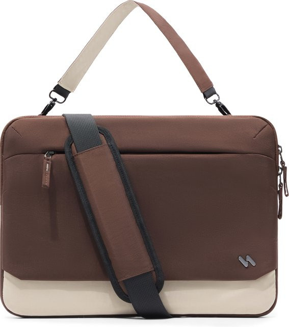 Inateck 360° Schutz Laptoptasche Hülle Schultertasche in Braun, kompatibel mit 13-Zoll MacBook Pro/Air und 14-Zoll MacBook Pro/Max (2021-2026), LBT32 - Bild 1