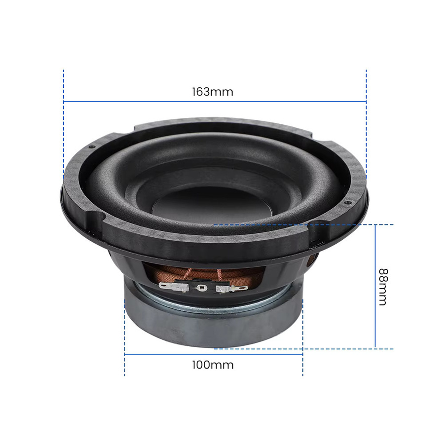 Aiyima 6,5 Zoll Subwoofer Lautsprecher 40W 4 Ohm Schwarz Passiv HiFi Bass-Lautsprecher - Bild 2