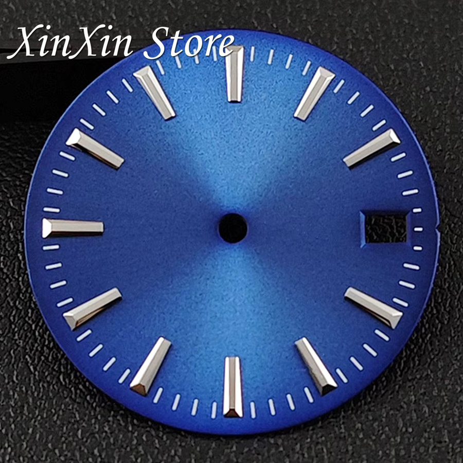 XINGHAN Uhrenzifferblatt, Sunburst, 28,5 mm, Weiß, NH35/NH36/4R/7S-Uhrwerk - Bild 3