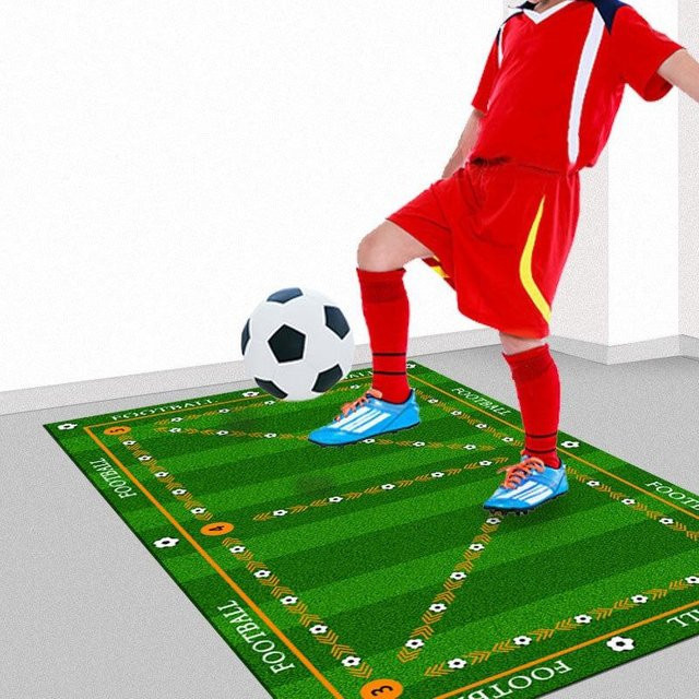 Anti-Rutsch Bodenmatte Lodestar für Kinder Fußball Training, grün, B/H: 60 x 40 cm - Bild 1
