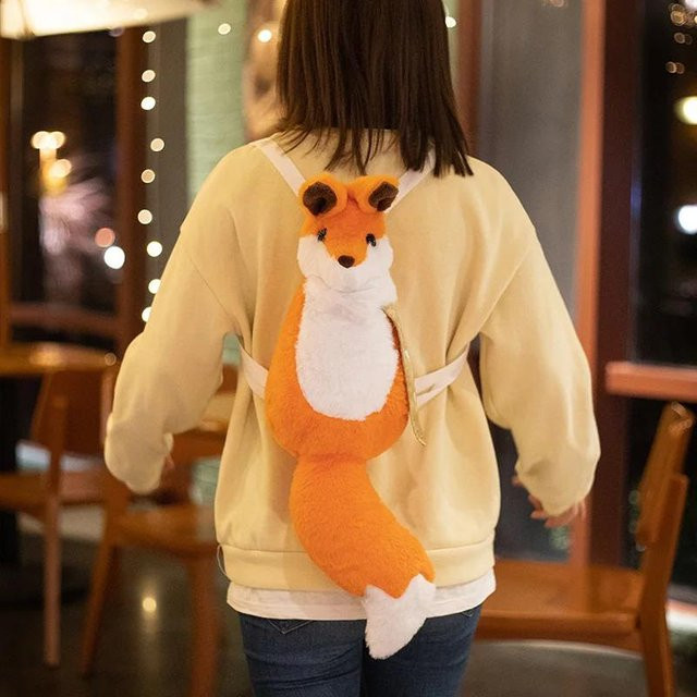 BC Pet Supplies Light Meets Little Fox Plüsch-Rucksack, Kuscheltier Fuchs, ab 14 Jahren - Bild 1