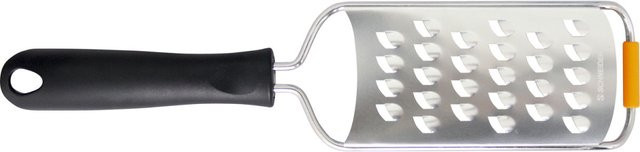 Schneider Käseverkäse Reibe aus Edelstahl in Schwarz mit rutschfester Basis, Länge: 32 cm, Breite: 7,5 cm - Bild 1