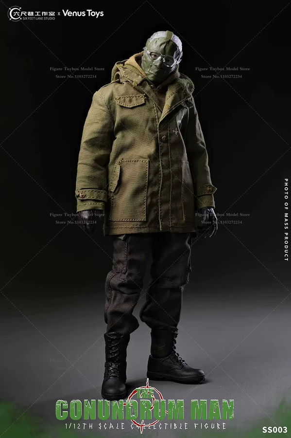 Venus Toys The Conundrum Man Hooides Windbreaker Coat Cloth Design SS003, 6-Zoll-Actionfigur, Komplettset - Bild 2