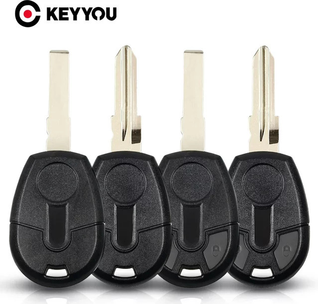 KEYYOU 5er Set Ersatz Transponder Chip Schlüssel Gehäuse für Fiat Positron EX300 SIP22 GT15R Fernbedienung Shell Abdeckung in Schwarz - Bild 1