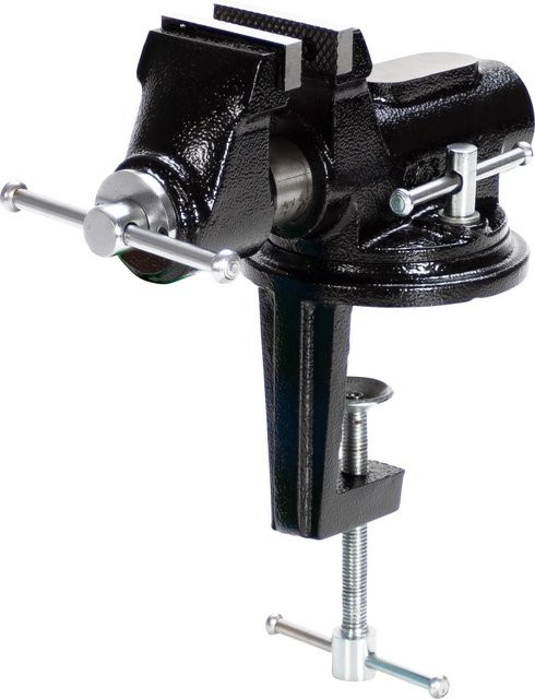 LUX-TOOLS Schraubstock SST-60 D Comfort in Schwarz aus Stahl - Bild 1