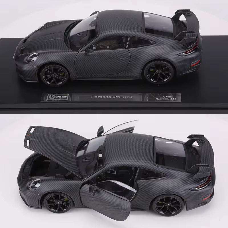 Bburago Porsche 911 GT3 50th Anniversary Edition, Automodell, 1:18, Metall, Schwarz - Bild 2