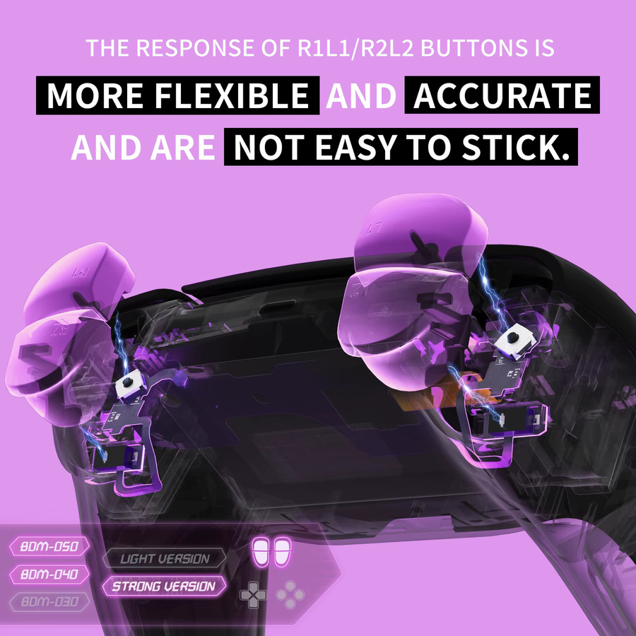 eXtremeRate Mikroschalter Tactile Clicky Hair Trigger Kit V2 für PS5-Controller BDM-040/50/060 - Bild 3
