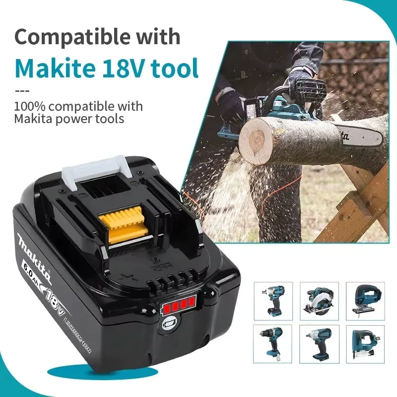 Makita BL1820B 18V Lithium-Ionen-Akku in Schwarz für Elektrowerkzeuge - Bild 5