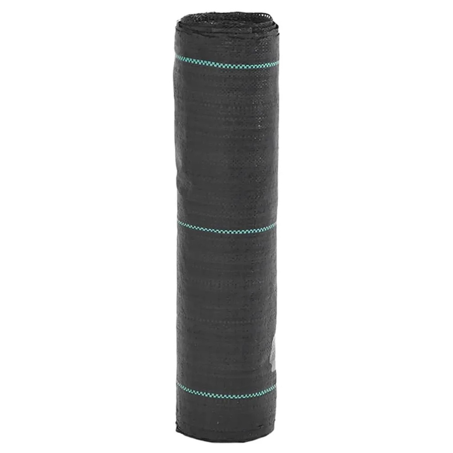 vidaXL Unkrautmembran aus Kunststoff in Schwarz, Breite: 0,5 m, Länge: 100 m - Bild 2