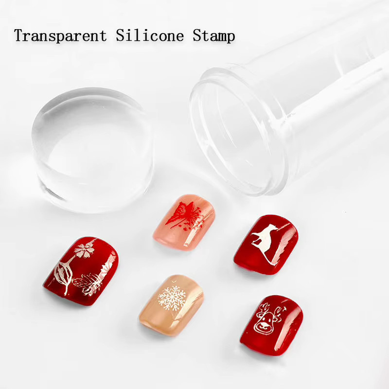 LULAA Silikon-Stempelplatten-Set für French Manicure, Unisex - Bild 2