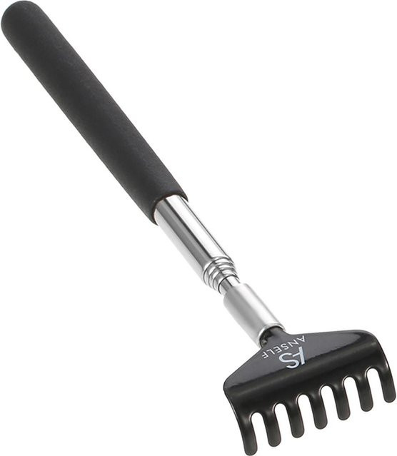 Anself Teleskop-Rückenkratzer-Massagegerät, Metall, Blau Schwarz - Bild 1