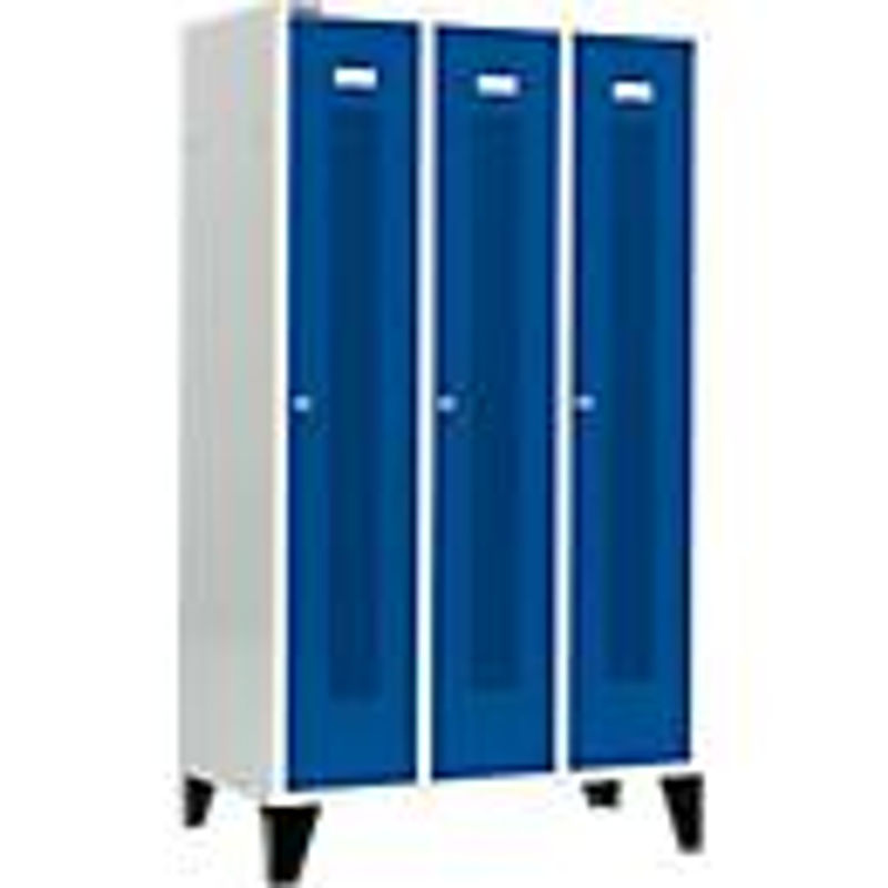 Schäfer Shop Select Kleiderspind mit 3 Abteilen und Zylinderschloss in Enzianblau, Breite: 40 cm - Bild 3