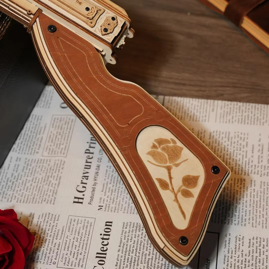 Robotime ROKR Thompson Maschinenpistole, 3D-Holzpuzzle - Bild 5