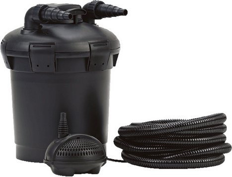 PONTEC PondoPress Set 10.000 Druckfilter Set in Schwarz mit 2500 l/h Leistung - Bild 1