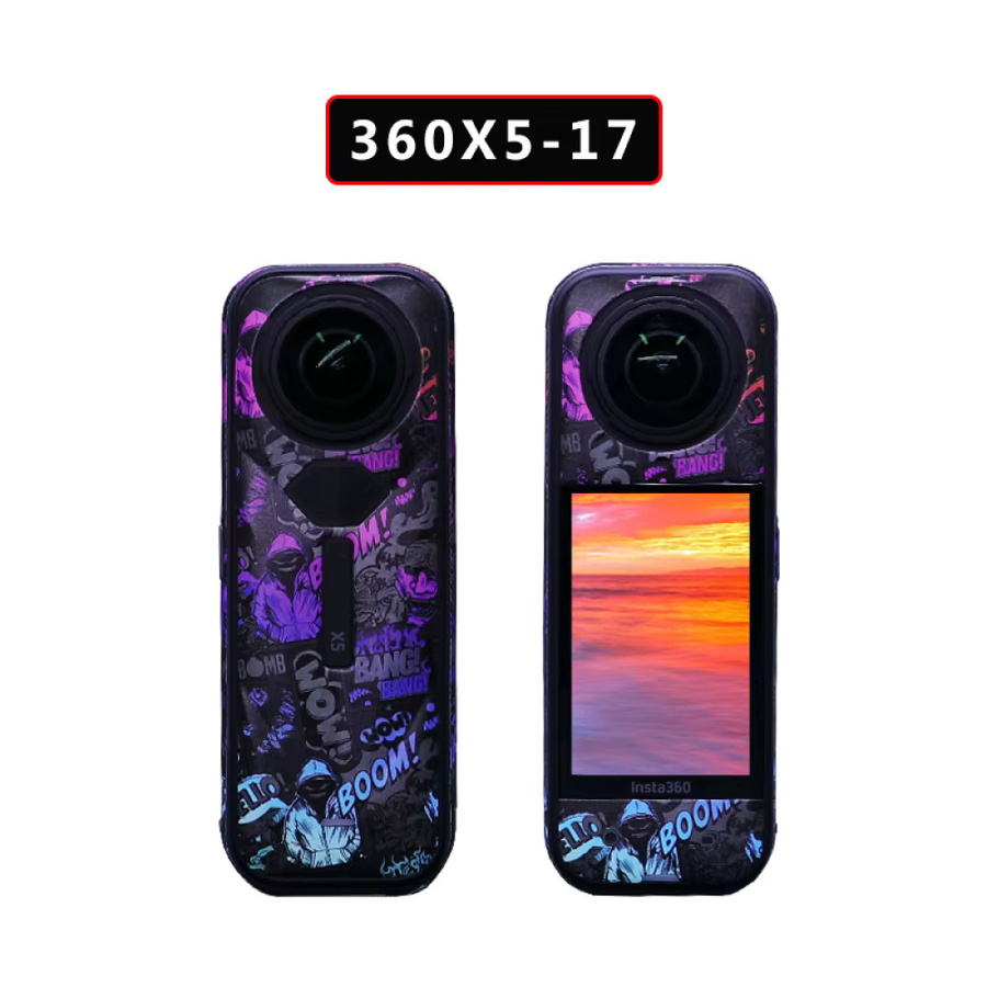 Insta360 X5 Kameraschutz Aufkleber, wasserdichte und kratzfeste PVC-Abdeckung in Multicolor - Bild 2