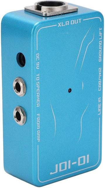 JDI DI-Box Passiv Direktverstärkersimulation E-Gitarren-Effektpedal mit XLR-Anschluss in Blau - Bild 1