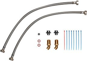 Clage Rohrbausatz UDX für Untertischinstallation in Silber mit 3/8 Zoll Anschluss - Bild 1