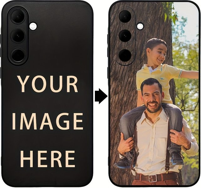 Individuelle Schutzhülle für Samsung Galaxy A-Serie (A02 bis A06, A10 bis A16) in Schwarz - Bild 1