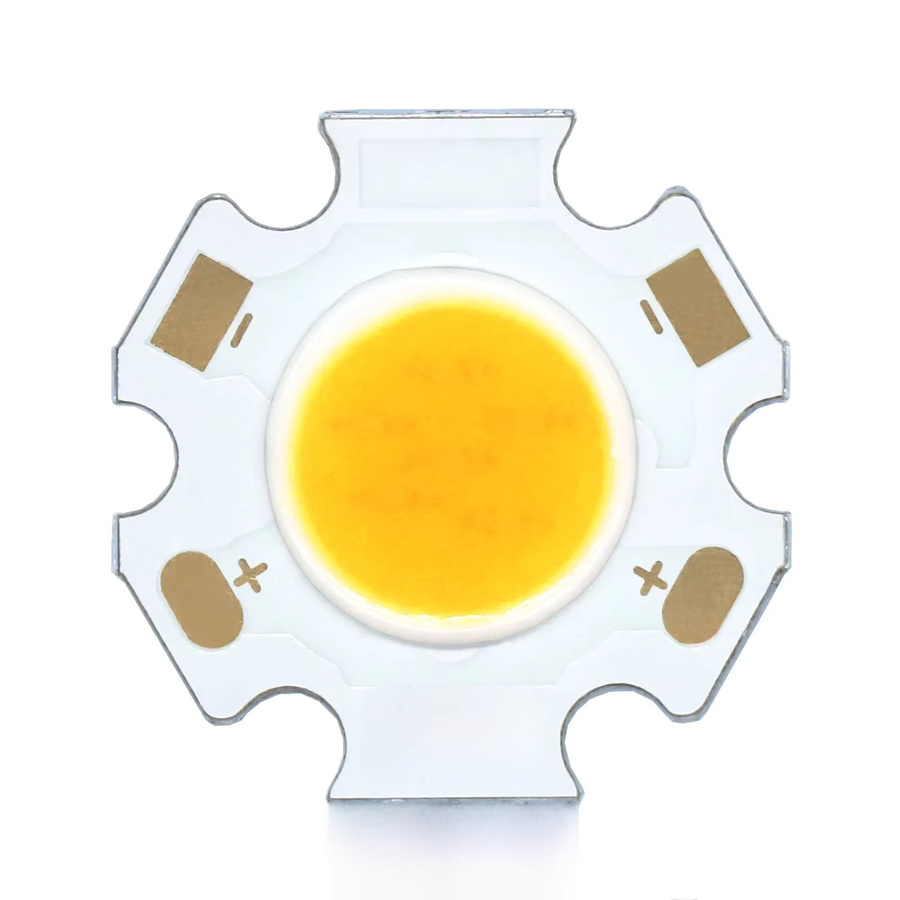 10 Stück Bridgelux COB LED Chips High Power Dioden für Tracklights und Downlights, gelb, Durchmesser: 20 mm - Bild 1