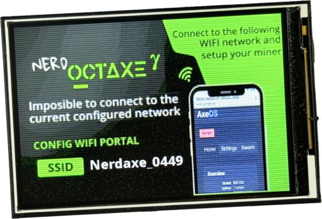 NerdOCTAXE 3,5-Zoll-IPS-Display mit Schutzhülle für BitNerd++ NerdQaxe Bitcoin-Mining-Maschine in Orange und Multicolour - Bild 1