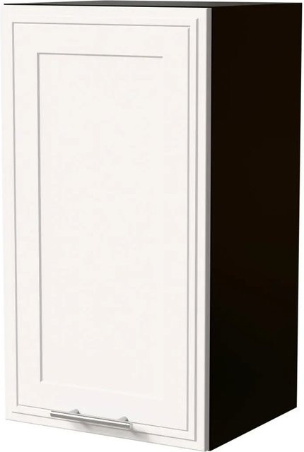 Feldmann-Wohnen Hängeschrank Salo W2 in Schwarz und Weiß Matt mit Kassettenoptik, B/T/H: 40 x 32,5 x 72 cm - Bild 1