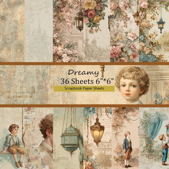 Artful Kit Origami- und Scrapbookpapier mit Trockenblumen-Motiven, 36 Blatt, Mehrfarbig, B/H: 15,24 x 15,24 cm - Bild 1